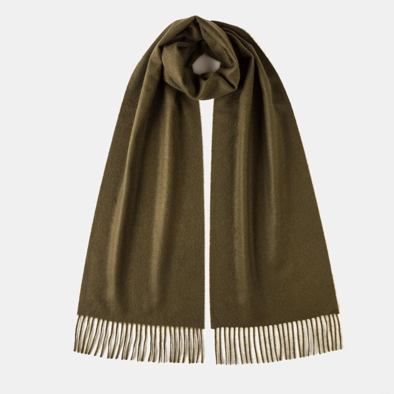 Khaki Cashmere Stoles | The Cashmere Choice