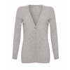Cable Knit Cashmere Cardigan | Grey
