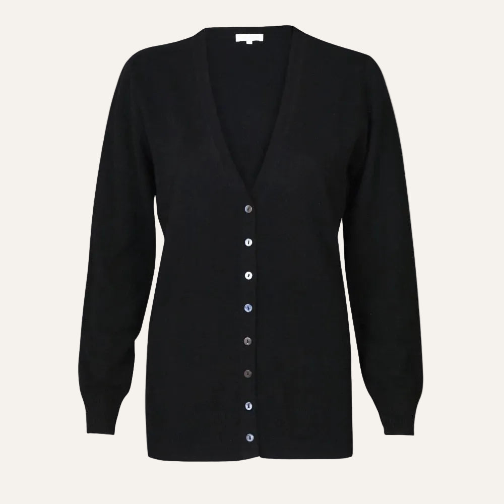 Lona Scott - Ladies Cashmere Long V Neck Cardigan