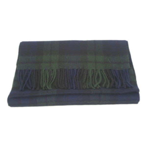 Black Watch Scottish Tartan Lambswool Scarf | buy at The Cashmere Choice | London