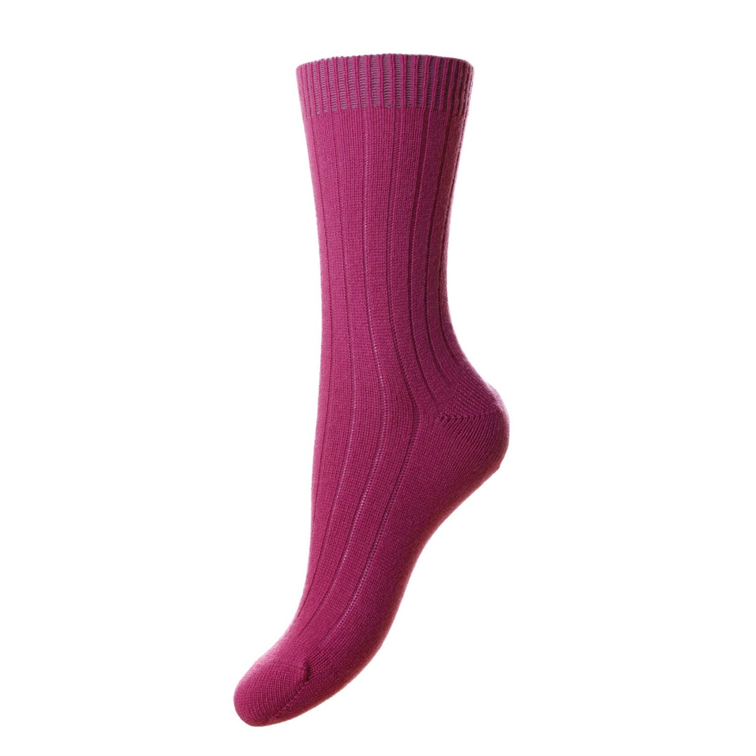 Pantherella women's socks - cashmere - damson pink