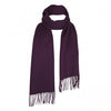 Aubergine Purple Lambswool Scarf | buy at The Cashmere Choice | London