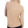Ladies Beige Camel Cashmere Polo Neck Sweater | Back | Shop at The Cashmere Choice | London