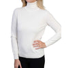 Ladies Cream White Cashmere Polo Neck Sweater | Front | Shop at The Cashmere Choice | London