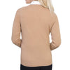 Ladies Cashmere V Neck Sweater | Camel