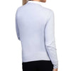 Ladies Pale Blue Cashmere V Neck Sweater | Back | Shop at The Cashmere Choice | London