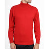 Mens Cashmere Roll Neck in Red