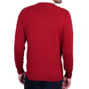 Mens Burgundy Wine Cashmere V Neck Sweater | Back | Shop at The Cashmere Choice | London