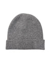silver grey pure cashmere winter beanies for men and women Made in Scotland