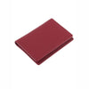 Red Pebble Grain Leather Card Holder | Dents | The Cashmere Choice