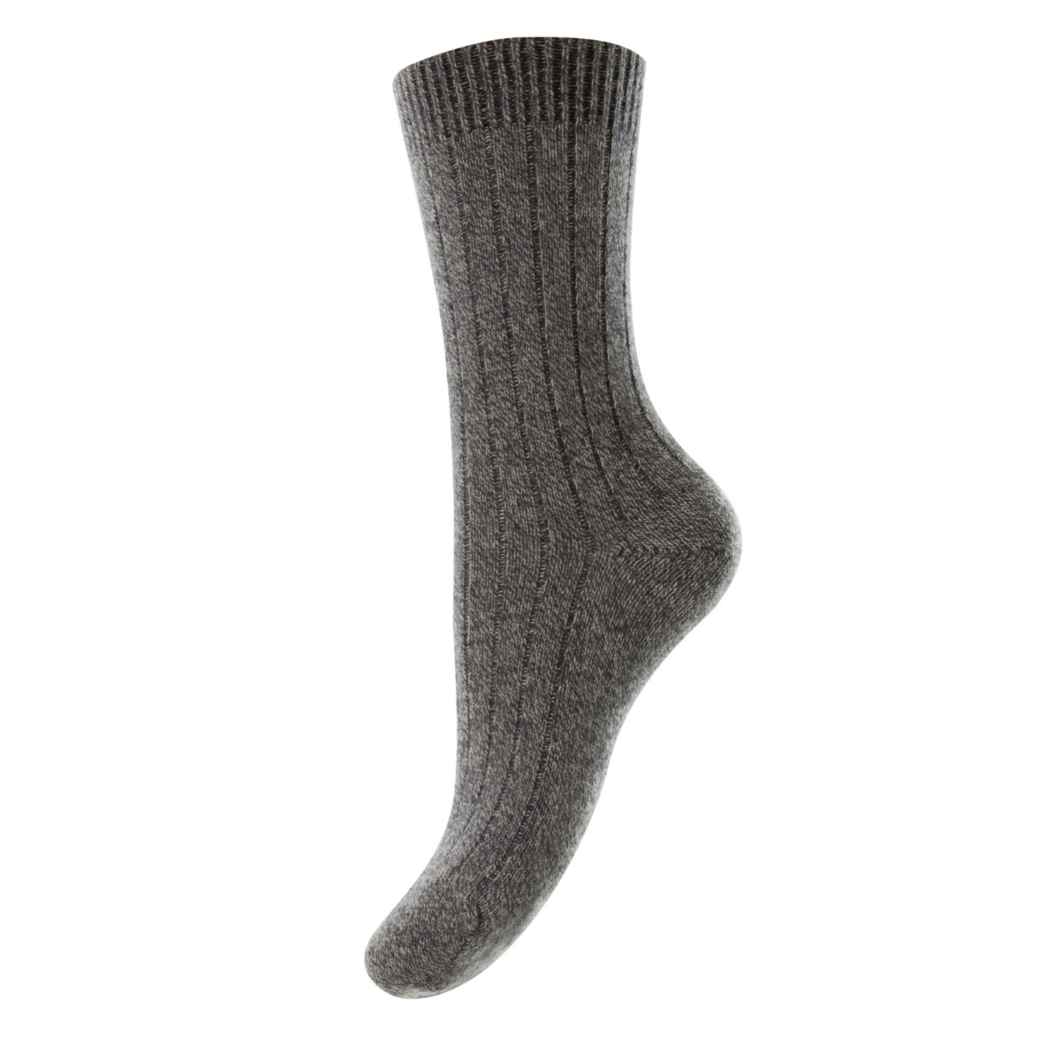 Pantherella women's socks - charcoal chine cashmere -
