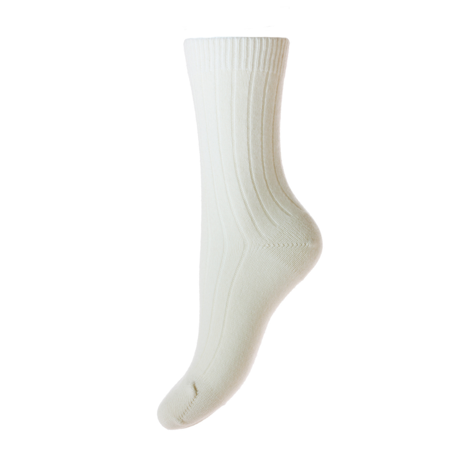 Winter White | Pantherella | Ladies Cashmere Socks | Cashmere Ankle Sock | shop now at The Cashmere Choice London