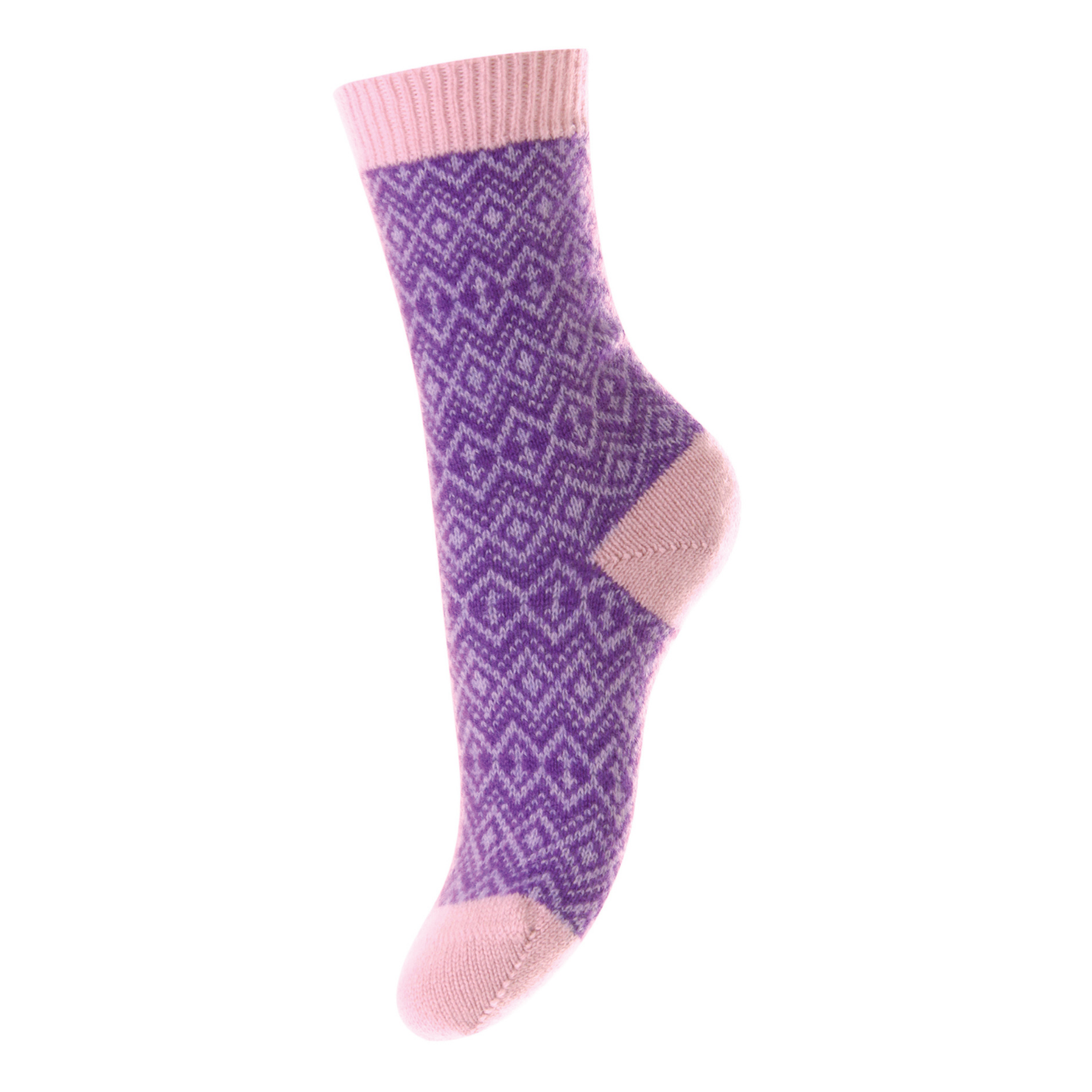 Pantherella Women's Socks | Pink Purple Cashmere Socks
