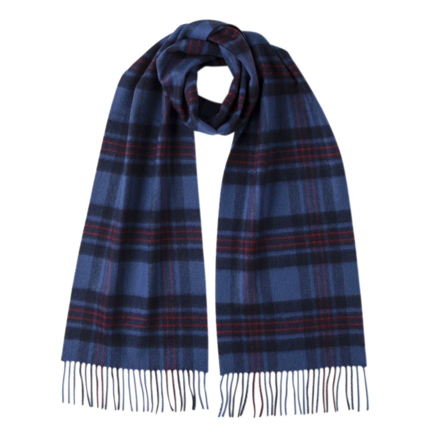 Johnsons of Elgin | Fife Tartan Check Cashmere Scarf | buy at The Cashmere Choice | London