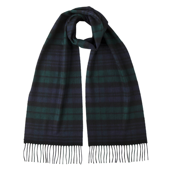  Black Watch Tartan Cashmere Scarf 