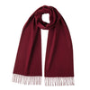 Pure Cashmere Scarves - Wine Bordeaux 