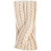Twisted Knitted Headband | Aran Stitch | Cream