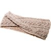 Twisted Knitted Headband | Aran Stitch | Beige