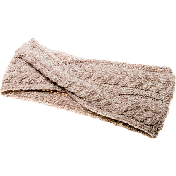 Wool Headband | Aran Stitch | Beige