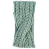 Twisted Knitted Headband | Aran Stitch | Turquoise