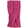 Twisted Knitted Headband | Wool Headband | Aran Stitch | Pink